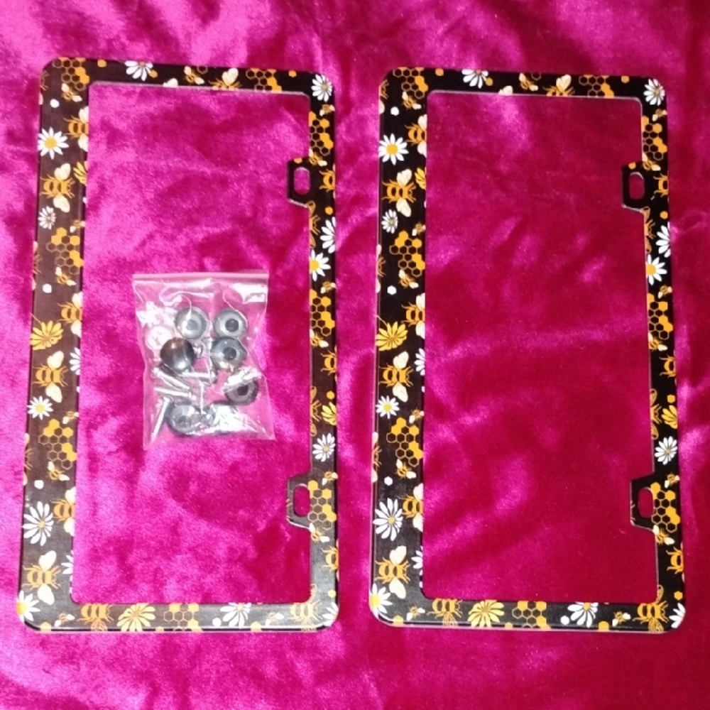 Honey Bee License Plate Frames, New